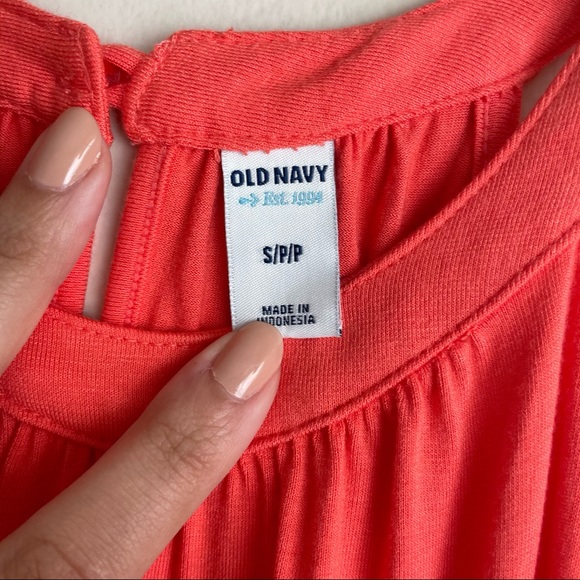 Old Navy / Coral Pink Jersey Maxi Dress - Picture 8 of 9